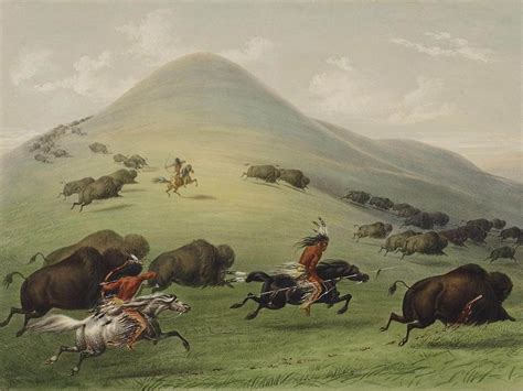 “Buffalo Hunt,” A Vivid Depiction of Frontier Life Captured in Exquisite Detail and Raw Emotion!