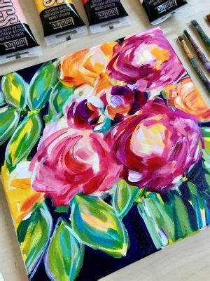 How to Paint Abstract Flowers: A Journey Through Colors and Chaos