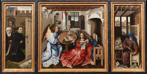 The Annunciation Triptych;  A Tapestry of Divine Intervention and Ethereal Realism!