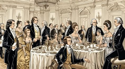 The Banquet Scene Depicting Opulent Abundance and Refined Social Dynamics!