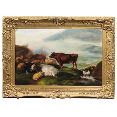 “The Goat Herder” - A Pastoral Dream Painted on Canvas by Oudry!